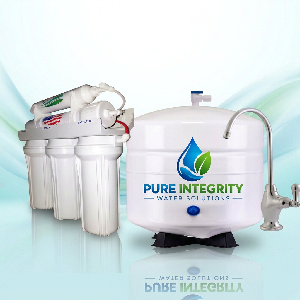 Reverse osmosis system using the supplied homepage image as the background and layout reference
